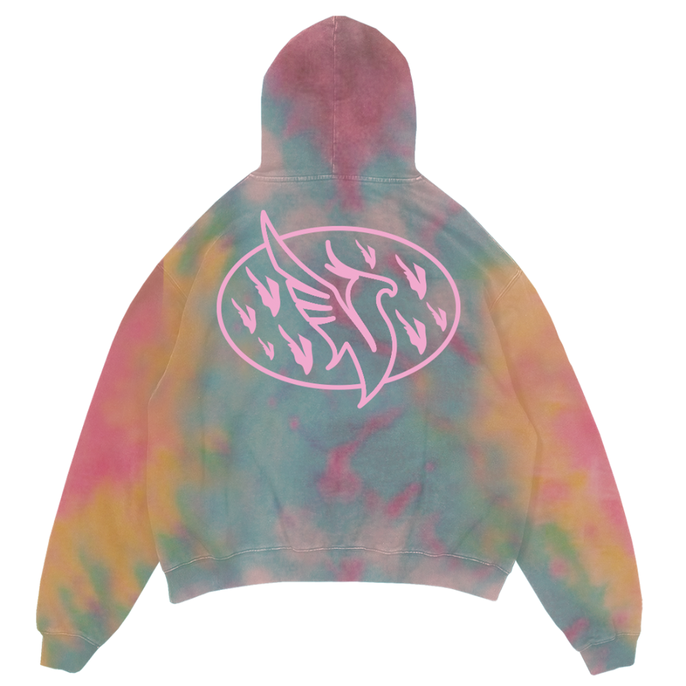 TIE DYE HOODIE BACK