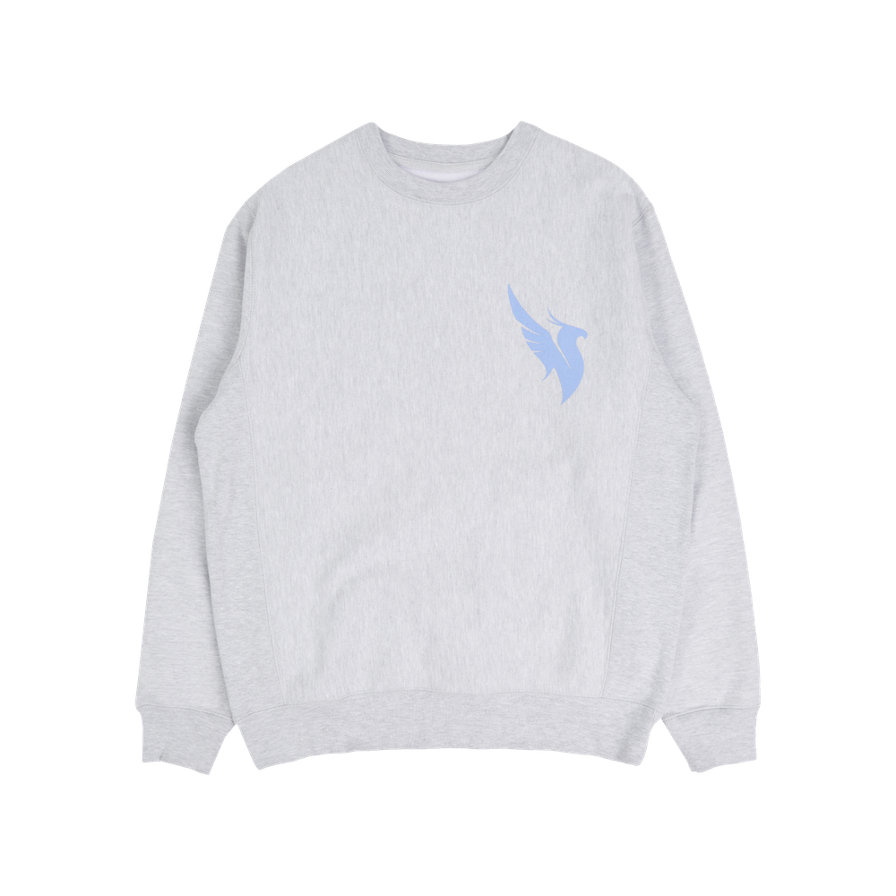 Holiday Heather Gray Crew Front