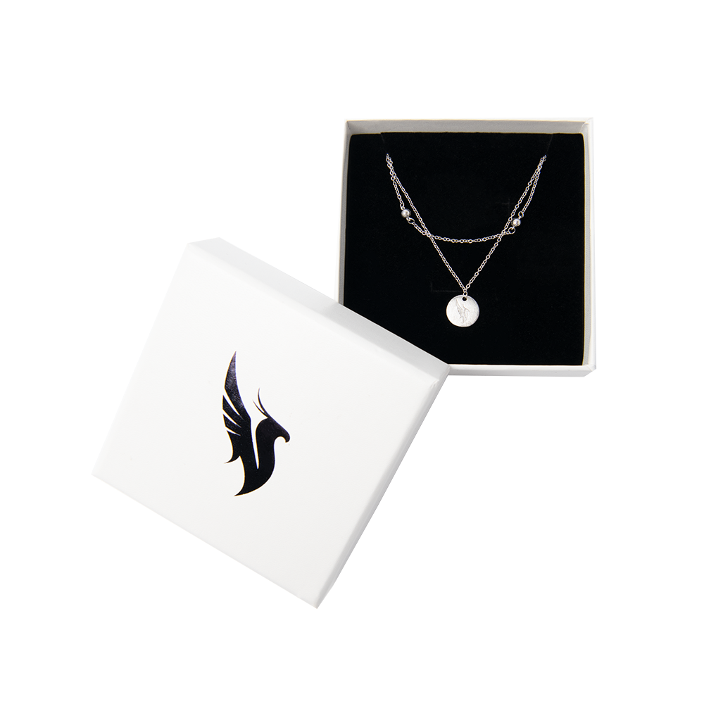 Logo Layered Necklace in Box