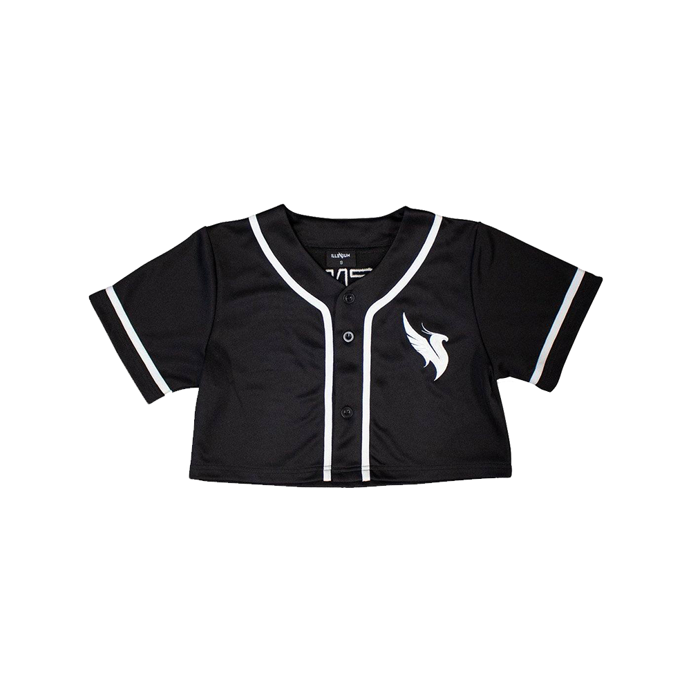 Women's Crop Jersey / Black Front