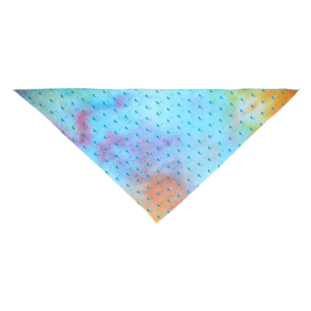 ILLENIUM Tie Dye Dog Bandana Front