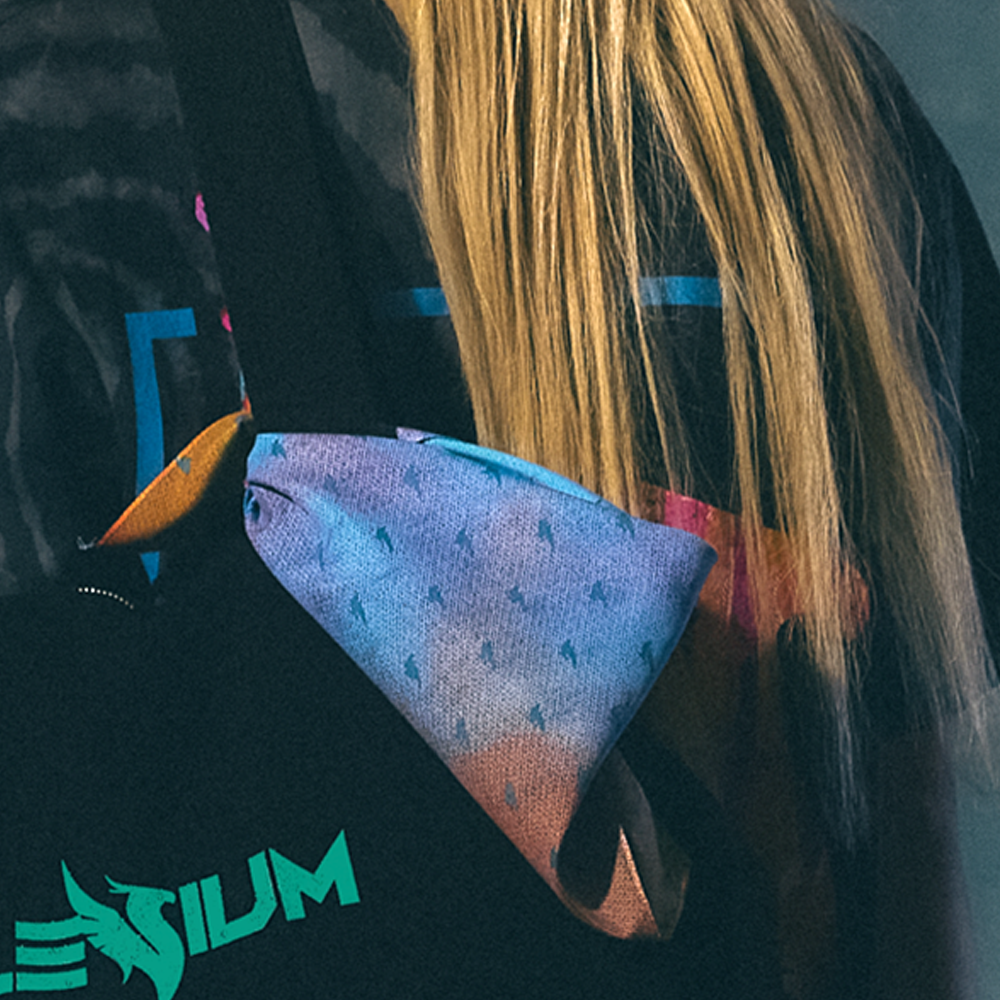 ILLENIUM Tie Dye Dog Bandana Lifestyle
