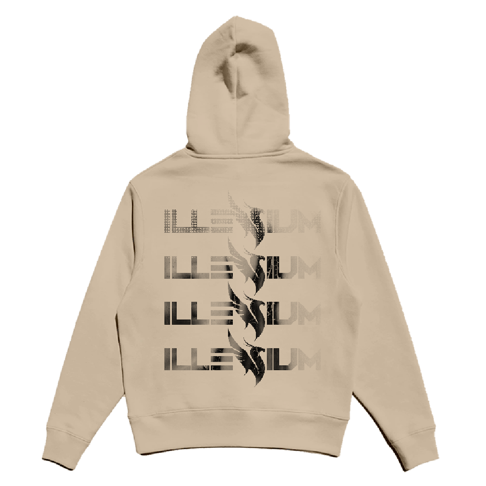 Sand Repeating Logo Hoodie Illenium Official Store
