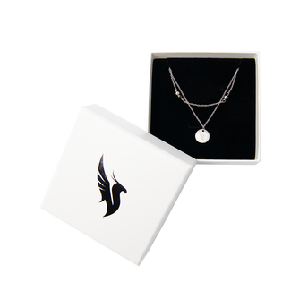 Logo Layered Necklace in Box